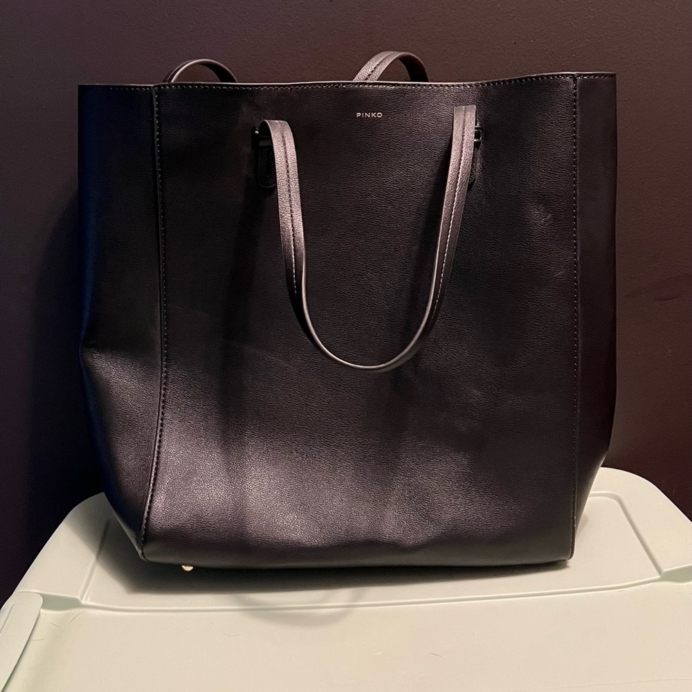 Black Pinko shoulder tote